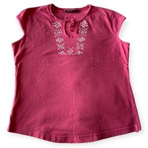 MEXX Barbie Core Pink Girl’s Cotton Short Sleeve Shirt Size XL